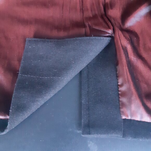 H&M 40R Black Double Breasted Wool Blend Men's Button Up Pea Coat - Picture 12 of 16